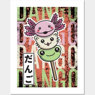 Dango axolotl cat frog Posters and Art